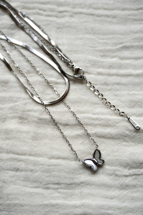 Silver Butterfly Chain