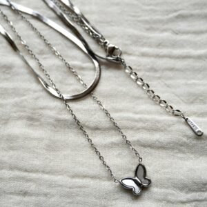Silver Butterfly Chain