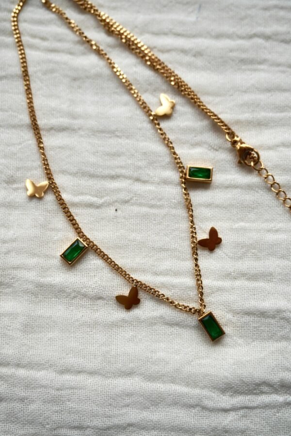 Emerald Butterfly Chain