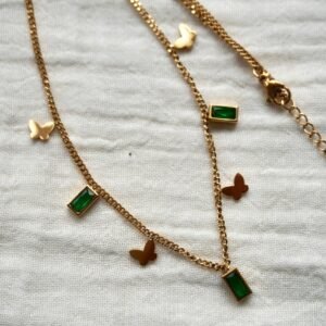 Emerald Butterfly Chain