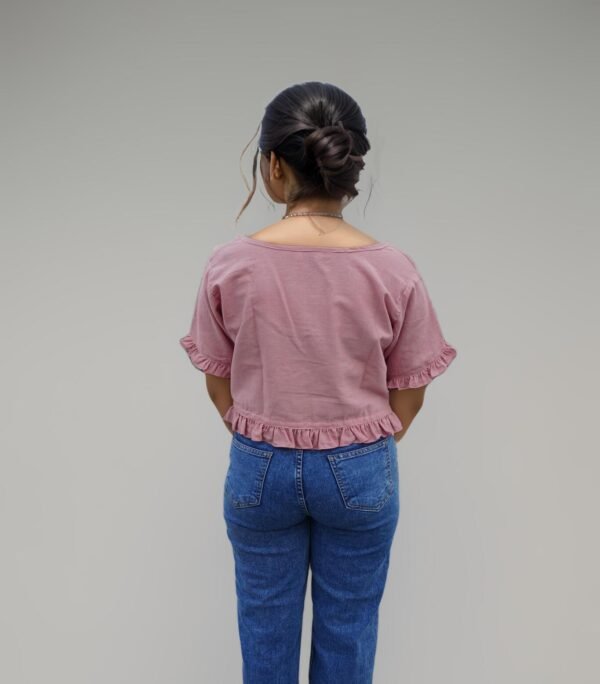 Onion Pink Crop Top - Image 3