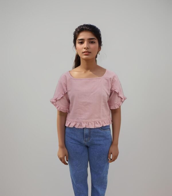 Onion Pink Crop Top