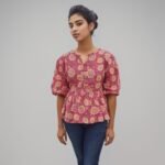 Pink Peplum Top