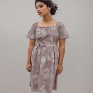 Leaf Printed Dress