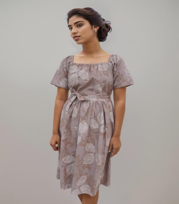 Leaf Printed Dress