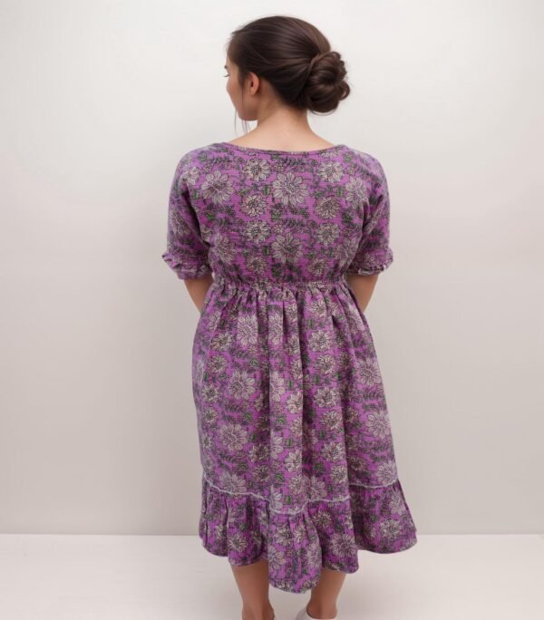 Purple Kantha Dress - Image 3