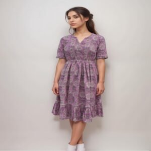 Purple Kantha Dress