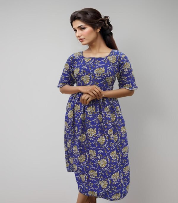 Blue Printed Maxi